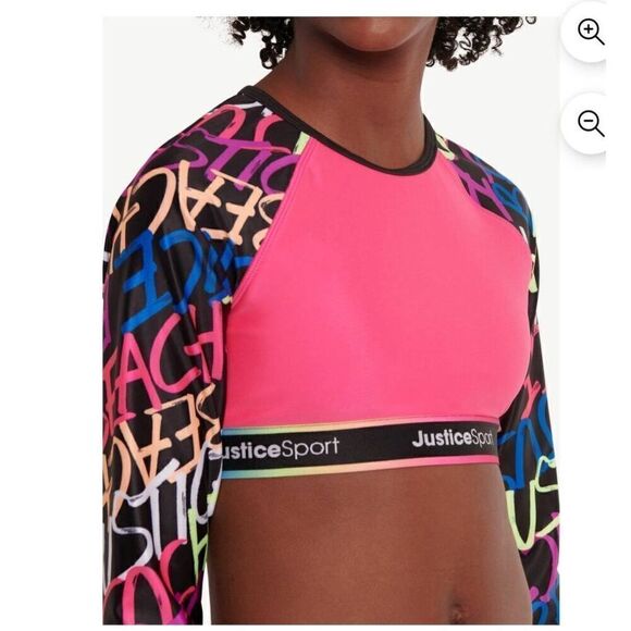 JUSTICE GIRLS WORKOUT OUTFIT - Picture 3 of 6